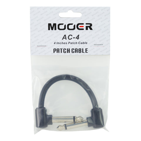 Mooer 4" Moulded Patch Cable-MEP-AC4