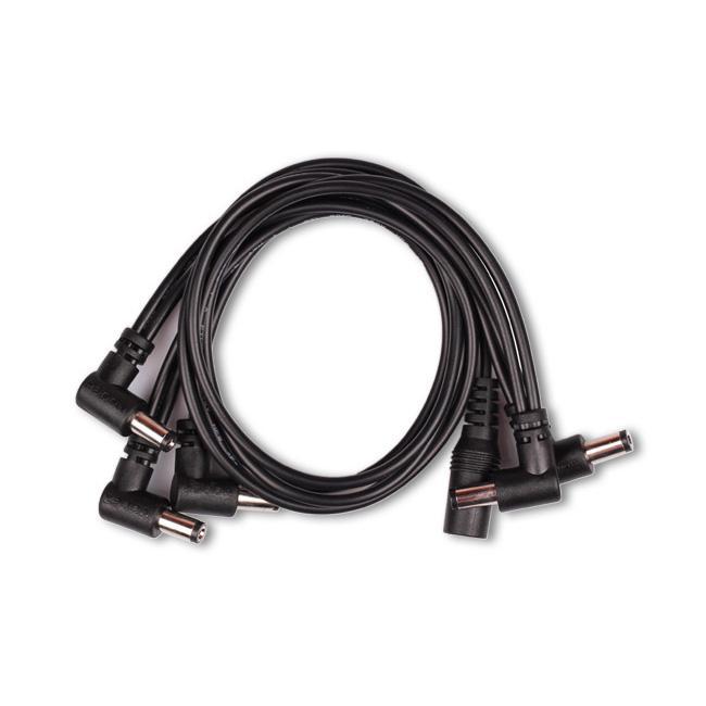 Mooer 5-Plug DC Daisy Chain Pedal Power Cable (Right-Angle Plugs)