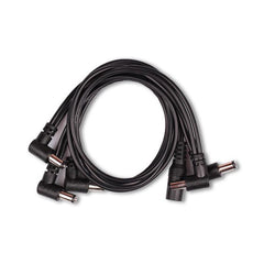 Mooer 5-Plug DC Daisy Chain Pedal Power Cable (Right-Angle Plugs)-MEP-PDC-5A