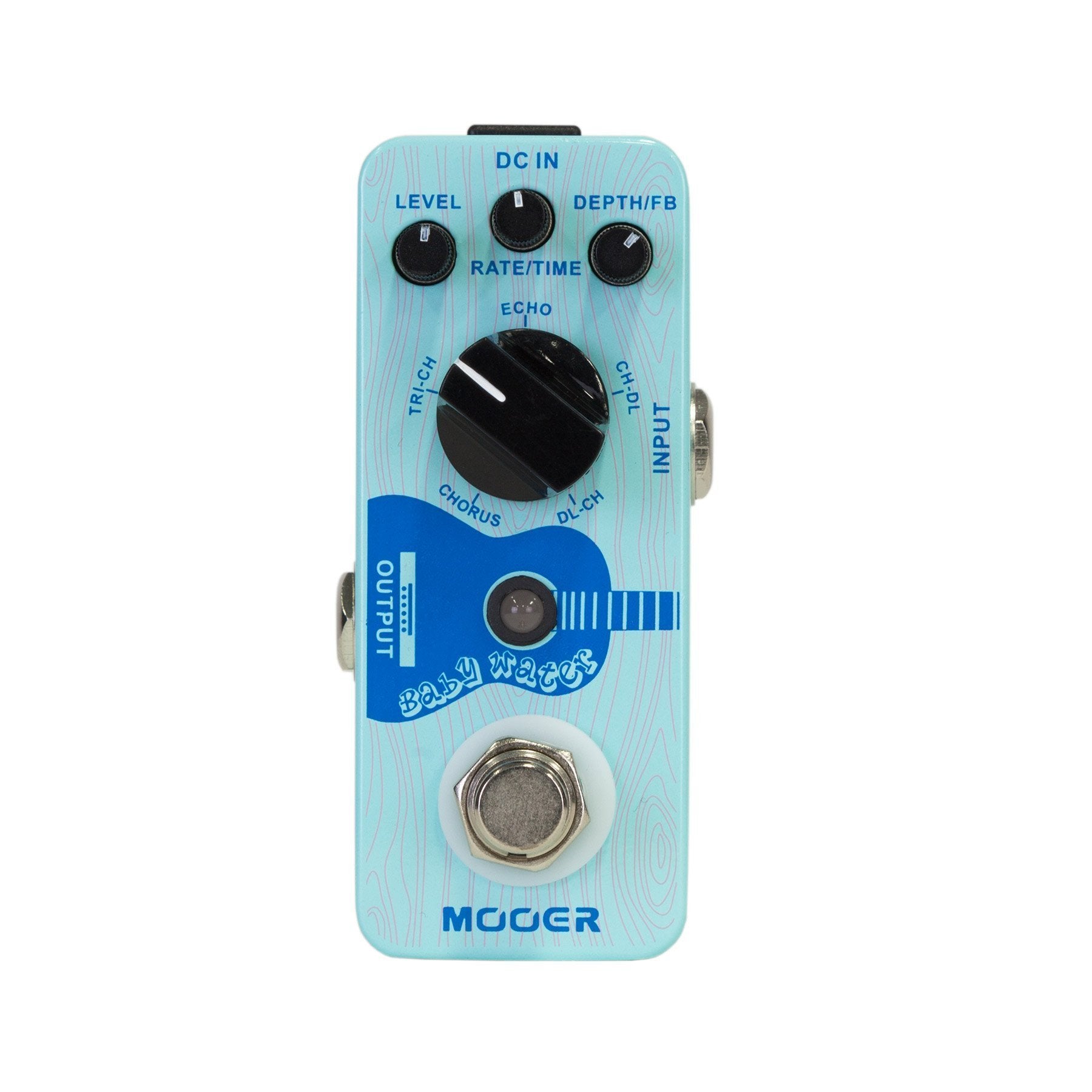 Mooer 'Baby Water' Acoustic Chorus & Delay Micro Guitar Effects Pedal-MEP-BW