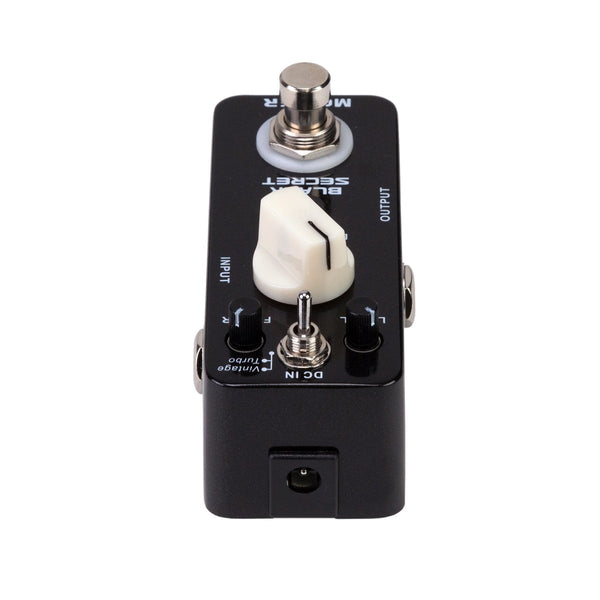 Mooer 'Black Secret' Vintage & Turbo Distortion Micro Guitar Effects Pedal