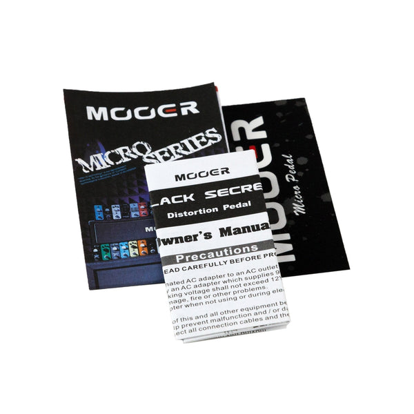 Mooer 'Black Secret' Vintage & Turbo Distortion Micro Guitar Effects Pedal