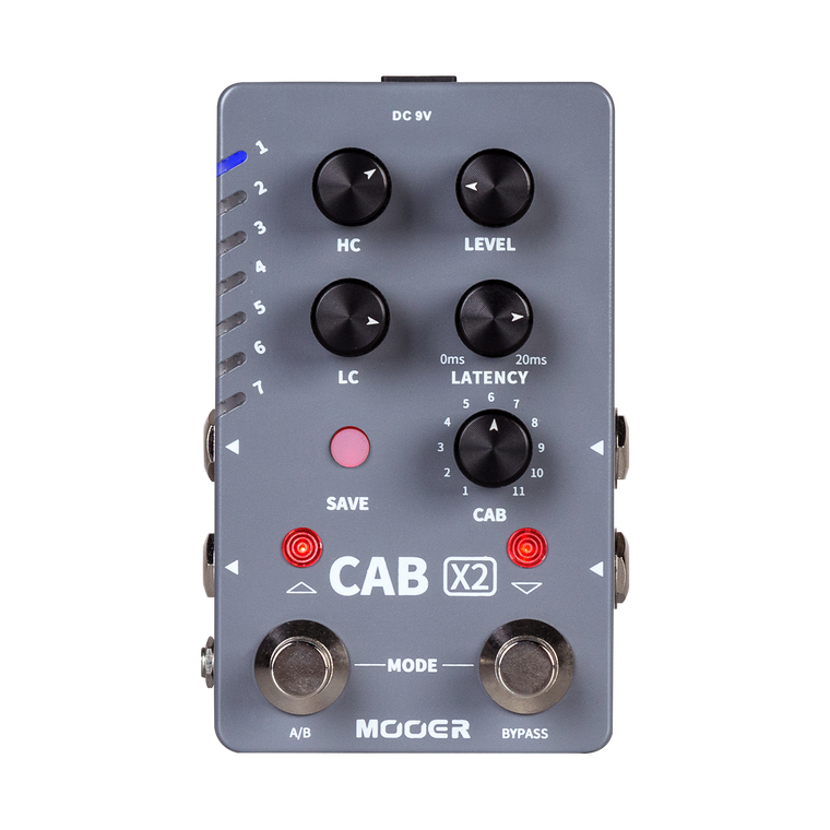 Mooer Dual Footswitch Cabinet Simulator X2 Guitar Effects Pedal