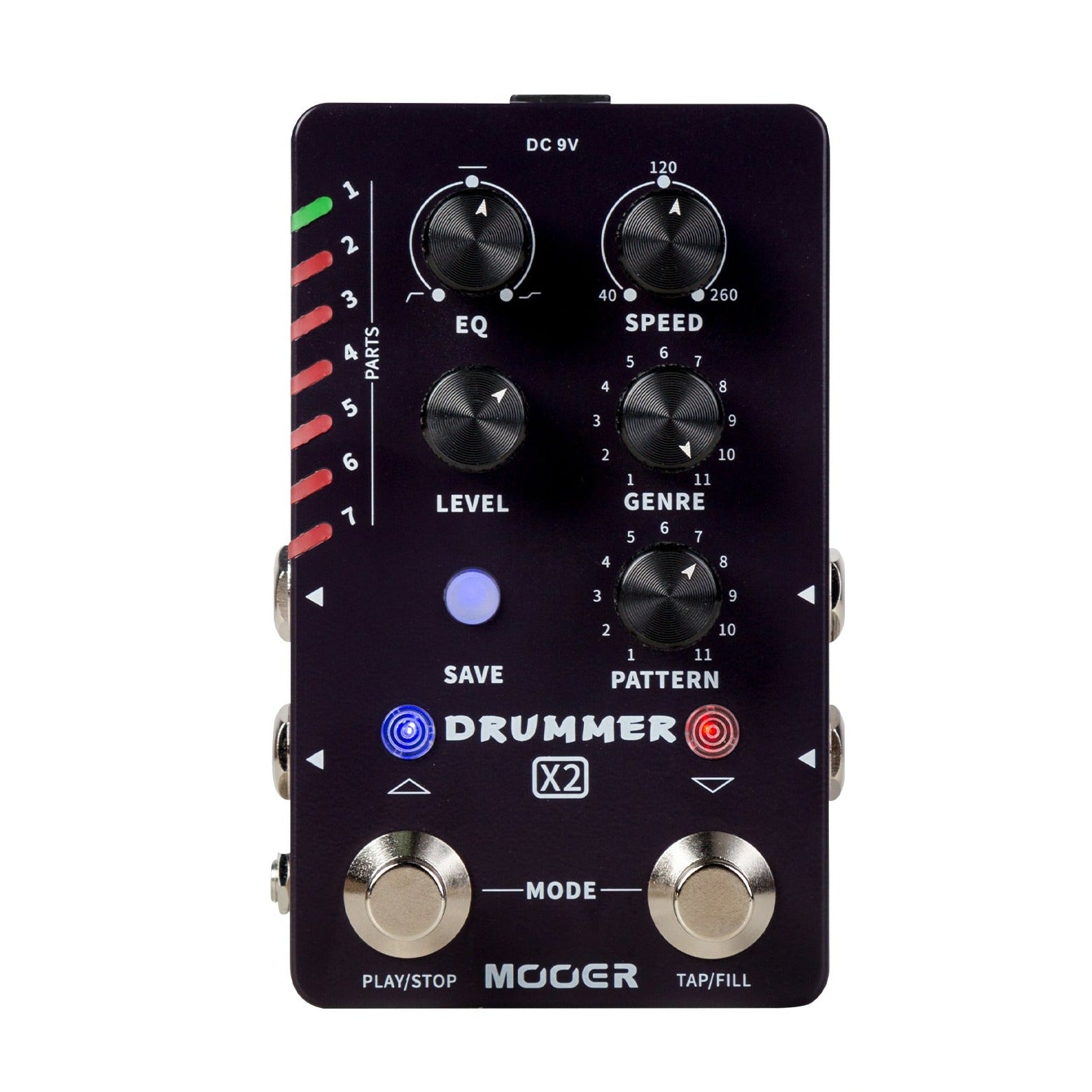 Mooer Dual Footswitch Drummmer X2 M728 Drum Machine Pedal