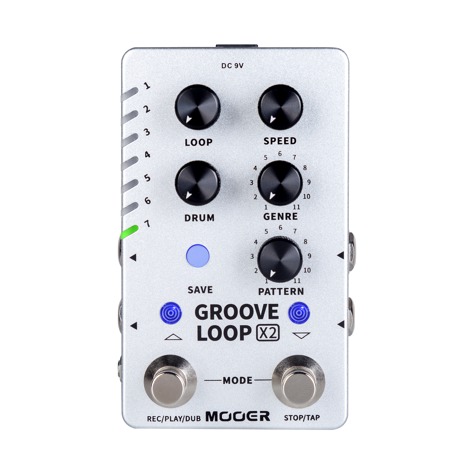 Mooer  Dual Footswitch 'Groove Loop X2' Stereo Looper Guitar Effects Pedal