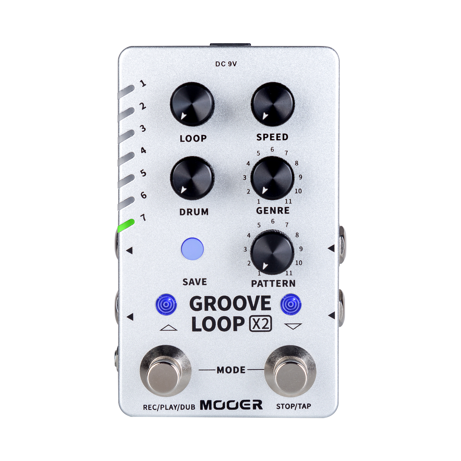 Mooer Dual Footswitch Groove Loop X2 Stereo Looper Guitar