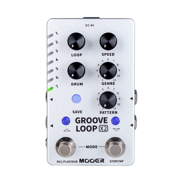 Mooer  Dual Footswitch 'Groove Loop X2' Stereo Looper Guitar Effects Pedal