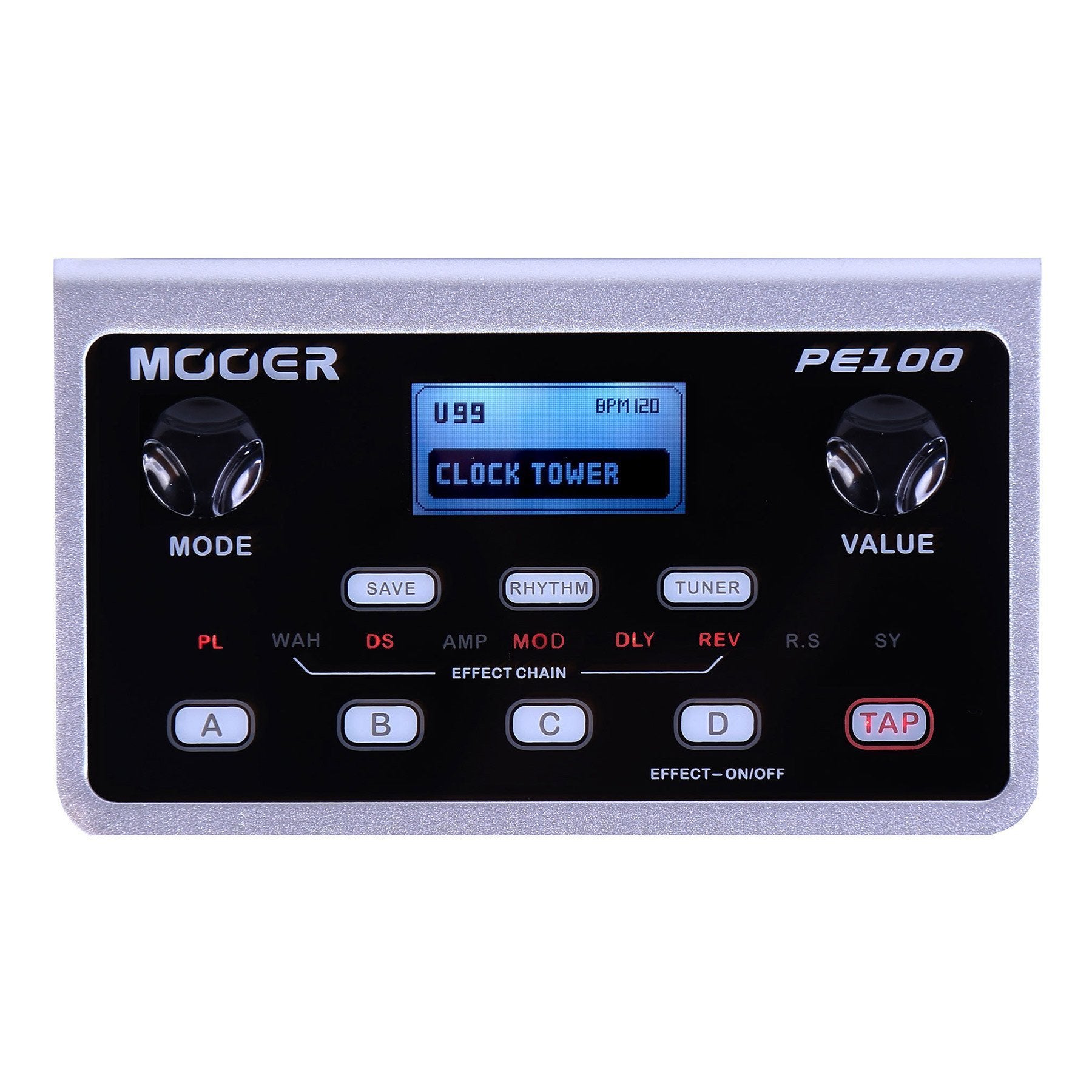 Mooer PE100 Portable Guitar Multi Effects Processor-MEP-PE100