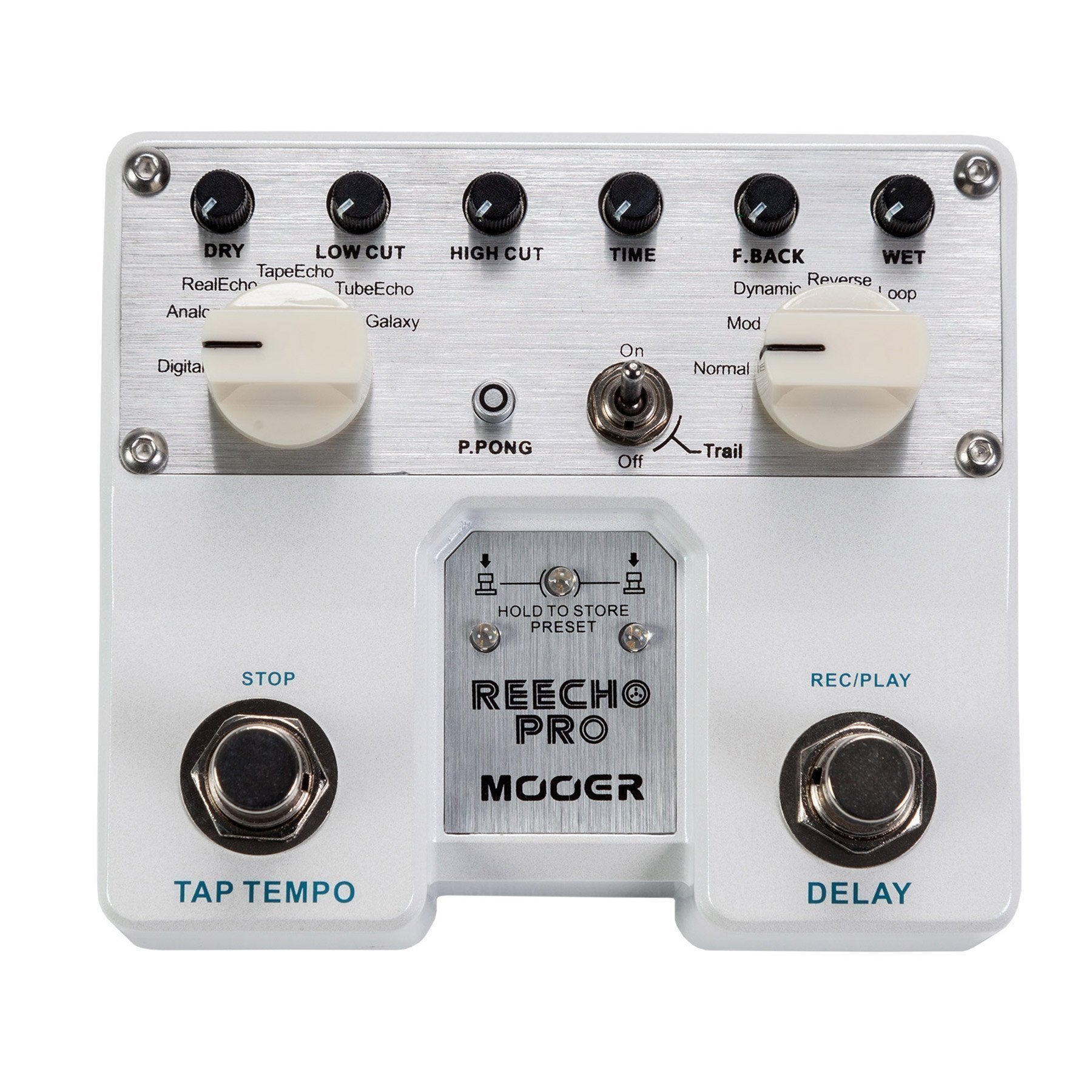 Mooer Reecho Pro Digital Delay Dual Guitar Effects Pedal-MEP-REPRO