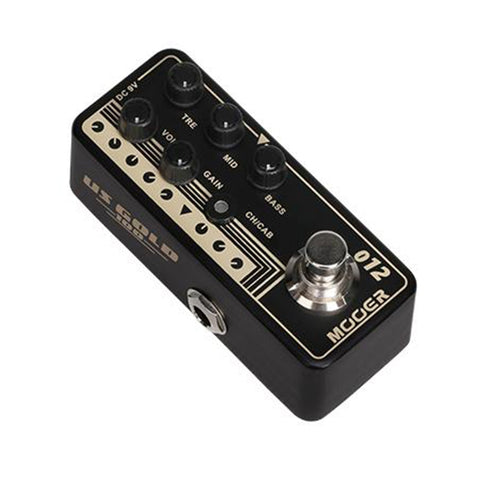 Mooer 'US Gold 100 012' Digital Micro Preamp Guitar Effects Pedal-MEP-PA12