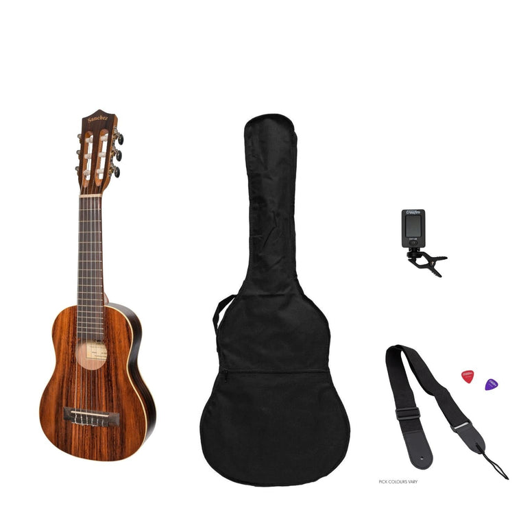 Sanchez 1/4 Size Student Classical Guitar Pack (Rosewood)