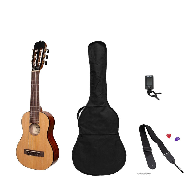 Sanchez 1/4 Size Student Classical Guitar Pack (Spruce/Koa)