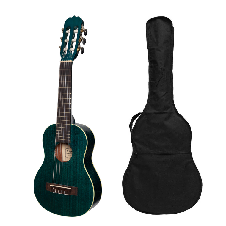 Sanchez 1/4 Size Student Classical Guitar with Gig Bag (Blue)