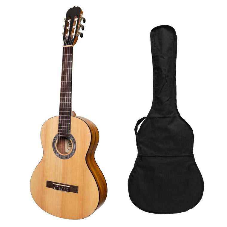 Sanchez 3/4 Size Student Classical Guitar Gig Bag (Spruce/Koa)