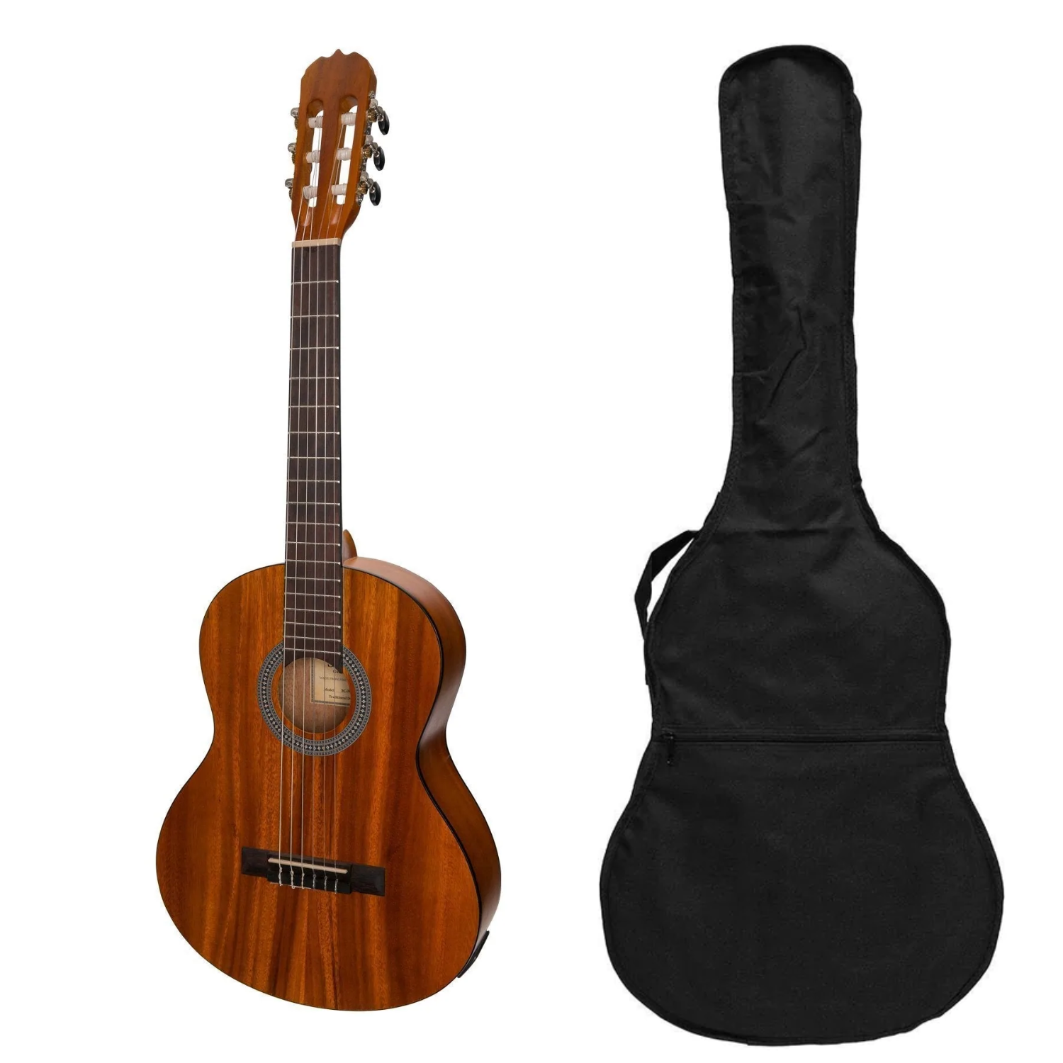 Sanchez 3/4 Student Acoustic-Electric Classical Guitar with Gig Bag-