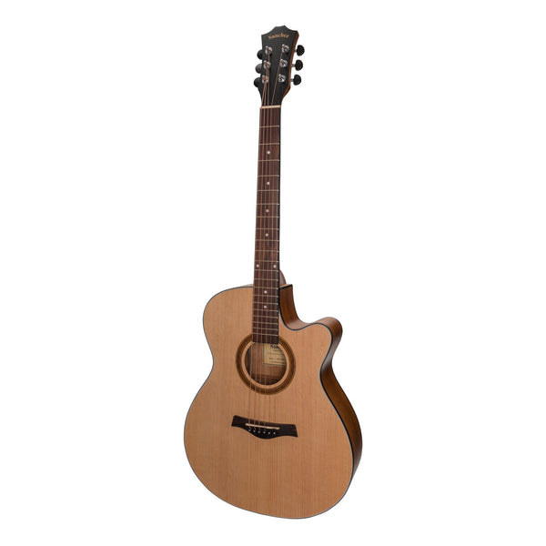 Sanchez Acoustic-Electric Small Body Cutaway Guitar (Spruce/Acacia)-SFC-18-SA