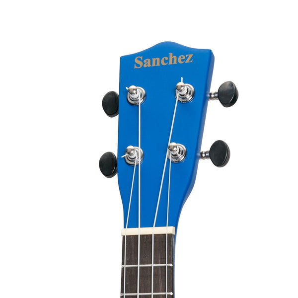 Sanchez 'Friendly Folk' Soprano Ukulele (Blue/Pattern)