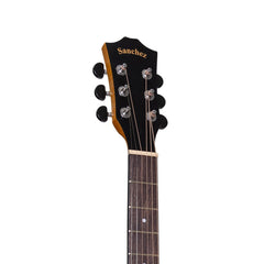 Sanchez Left Handed Acoustic-Electric Small Body Cutaway Guitar (Koa)