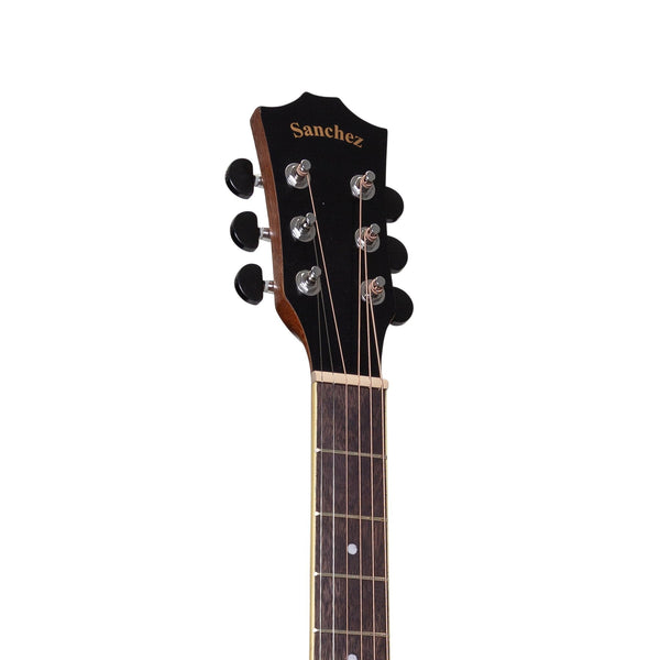 Sanchez Left Handed Acoustic-Electric Small Body Cutaway Guitar (Rosewood)