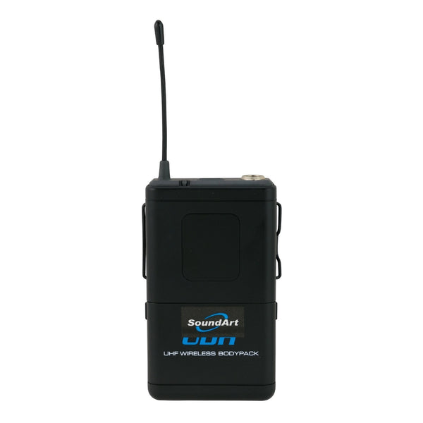 SoundArt 6 Channel 400 Watt Dual Wireless Powered Mixer PA System with MP3 Player