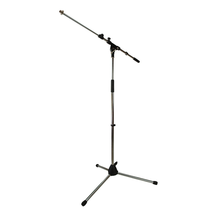 SoundArt Heavy Duty Tripod Microphone Boom Stand (Chrome)