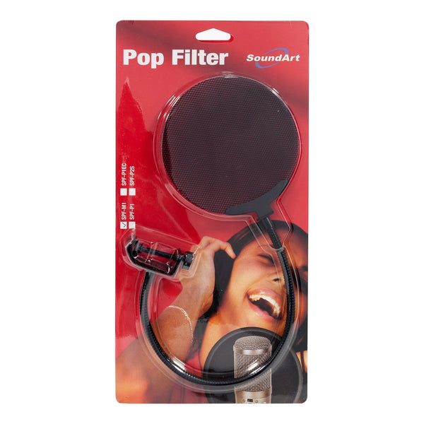 SoundArt Metal Mesh Pop Filter-SPF-M1-BLK
