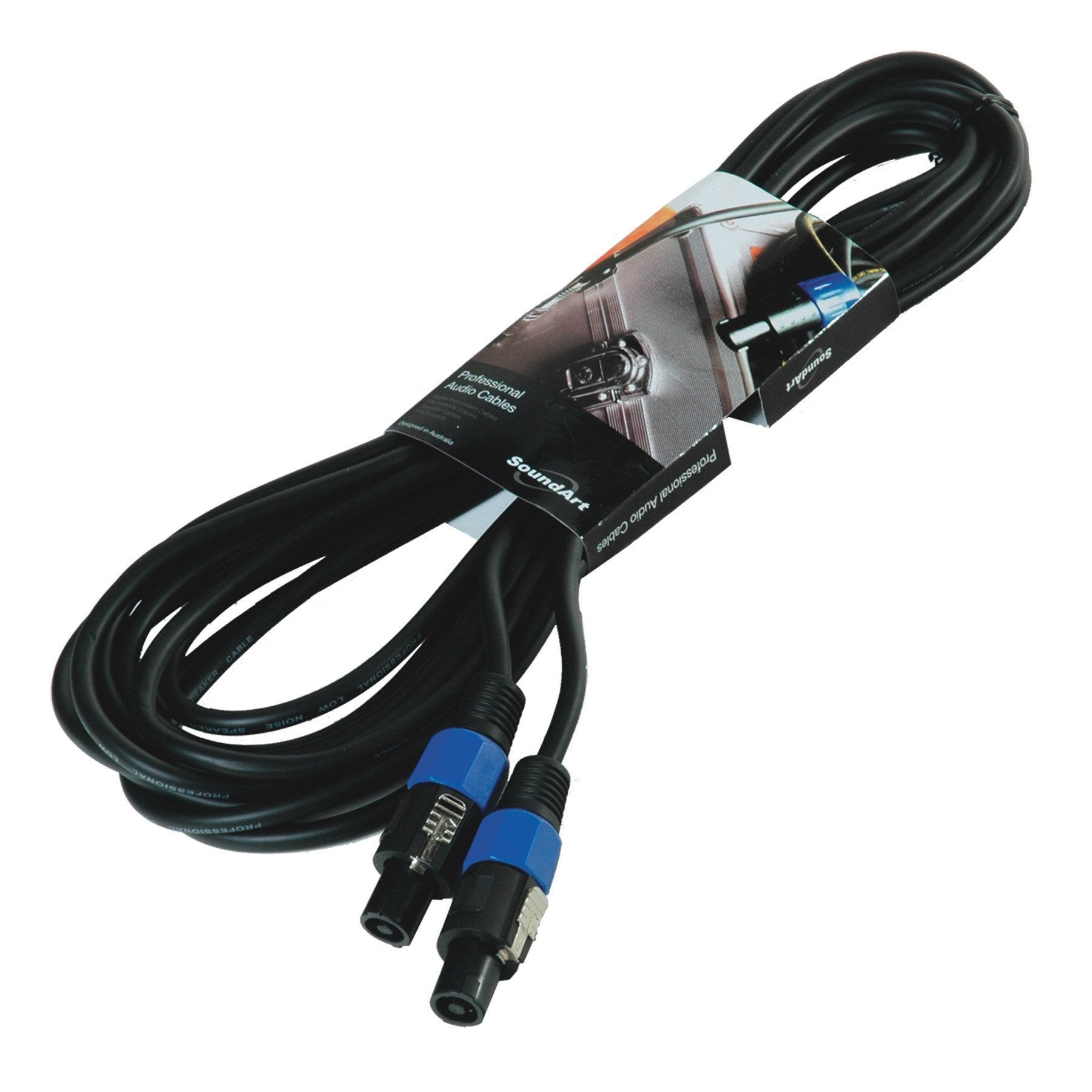 SoundArt PA Speaker Cable with Speakon to Speakon Connectors (10m)-SSC-46-BLK