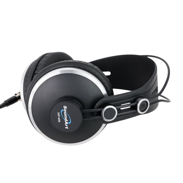 SoundArt Professional Premium Closed Back Studio Headphones-SHP-M98-BLK