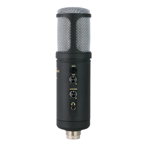 SoundArt Professional USB Condenser Studio Microphone Pack w/ Pop Filter, Desk Stand, USB Cable & Carry Case-SM-USB-Q2