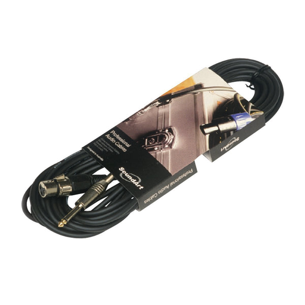 SoundArt SMC-12 Mic to Line Cable with Female XLR to Jack Plugs (8m)-SMC-12