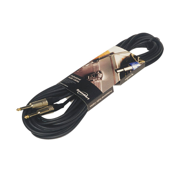 SoundArt SSC-42 PA Speaker Cable with Jack to Jack Connectors-SSC-42-BLK