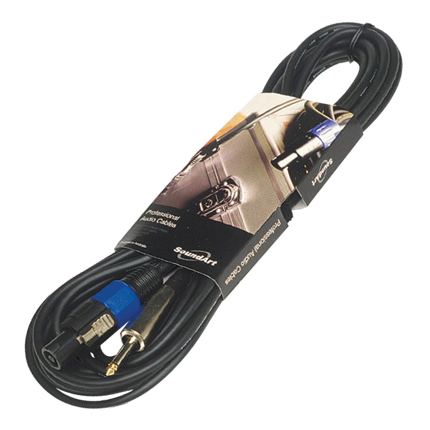SoundArt Speaker Cable with Speakon to Jack Connectors (10m)-SSC-44-BLK