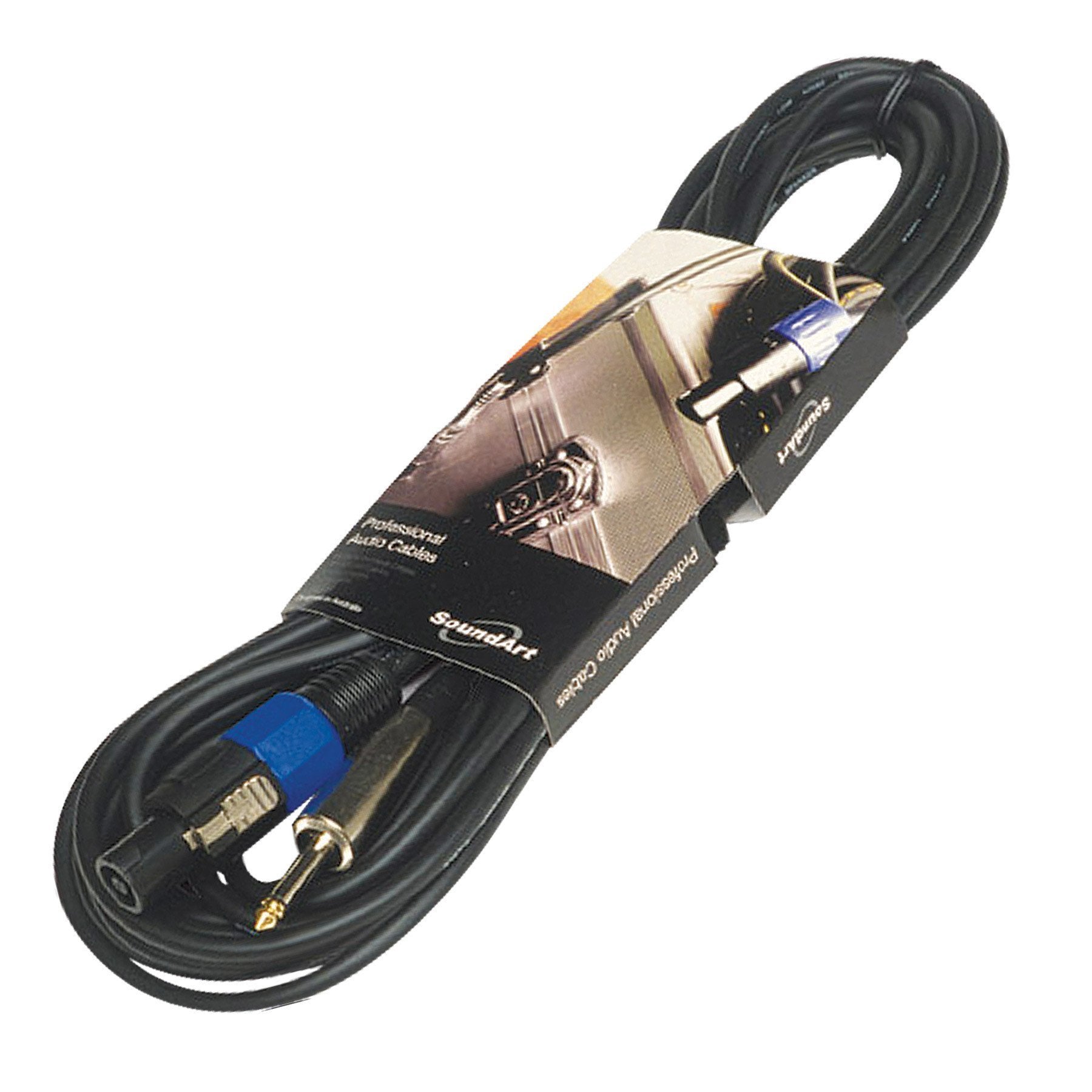 SoundArt Speaker Cable with Speakon to Jack Connectors (15m)-SSC-44L-BLK