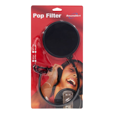 Soundart Compact Nylon Pop Filter-SPF-P2S-BLK