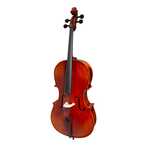 Steinhoff 1/2 Size Solid Top Student Cello Set (Antique Finish)-KSO-CE295(1/2)-ANT