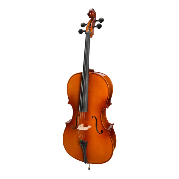 Steinhoff 3/4 Size Solid Top Student Cello Set (Natural Gloss)-KSO-CE295(3/4)-NGL