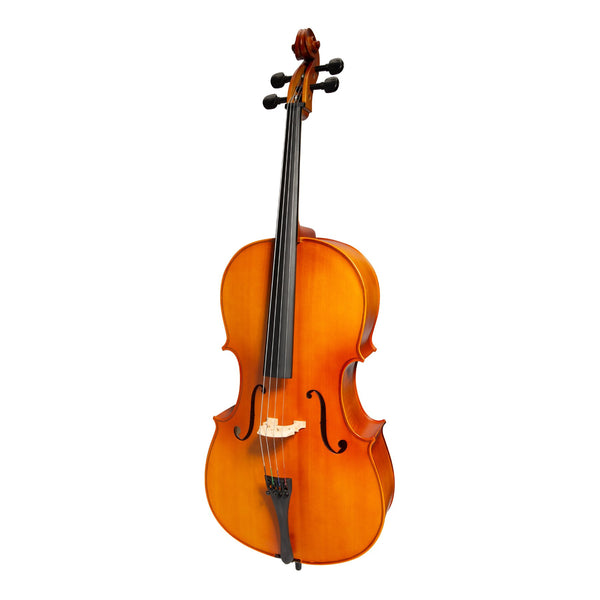 Steinhoff 3/4 Size Solid Top Student Cello Set (Natural Satin)-KSO-CE295(3/4)-NST