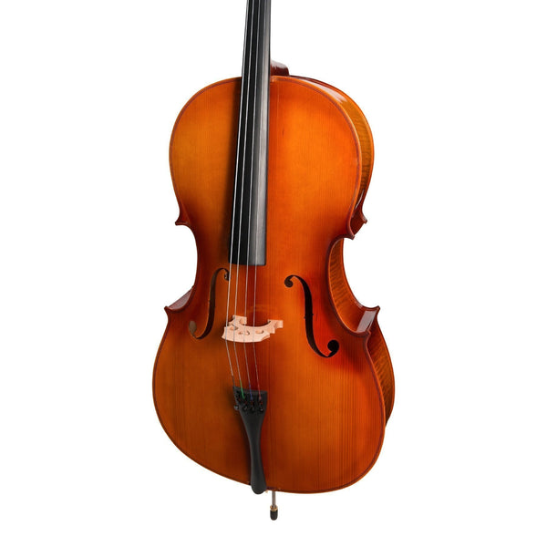 Steinhoff Full Size Solid Top Student Cello Set (Natural Gloss)-KSO-CE295(4/4)-NGL
