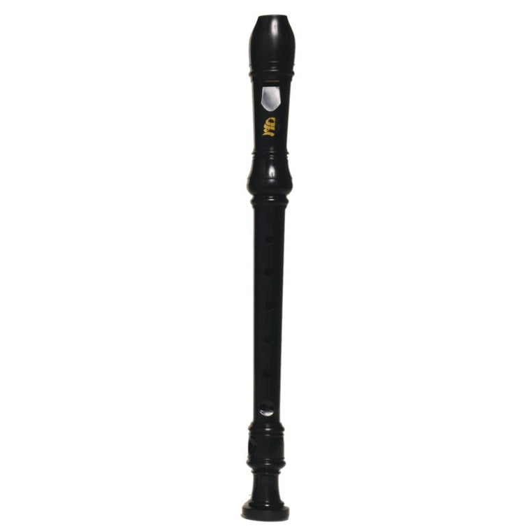 Steinhoff Recorder for Kids with Cleaning Rod and Pouch (Black)