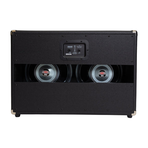 Strauss 2x12 100 Watt Open Back Speaker Cabinet (Black)-SVCAB-212E-BLK