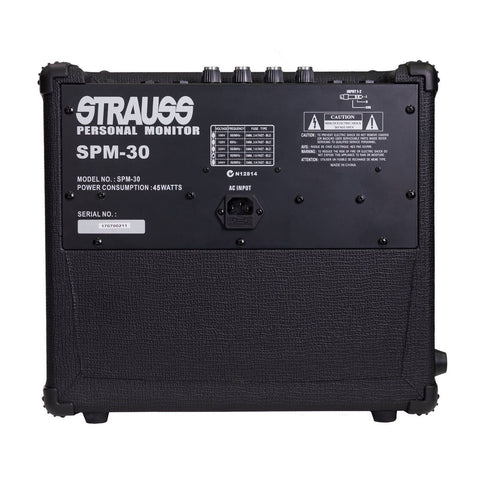 Strauss 30 Watt Multi-Purpose Full Range Personal Monitor (Black)-SPM-30-BLK