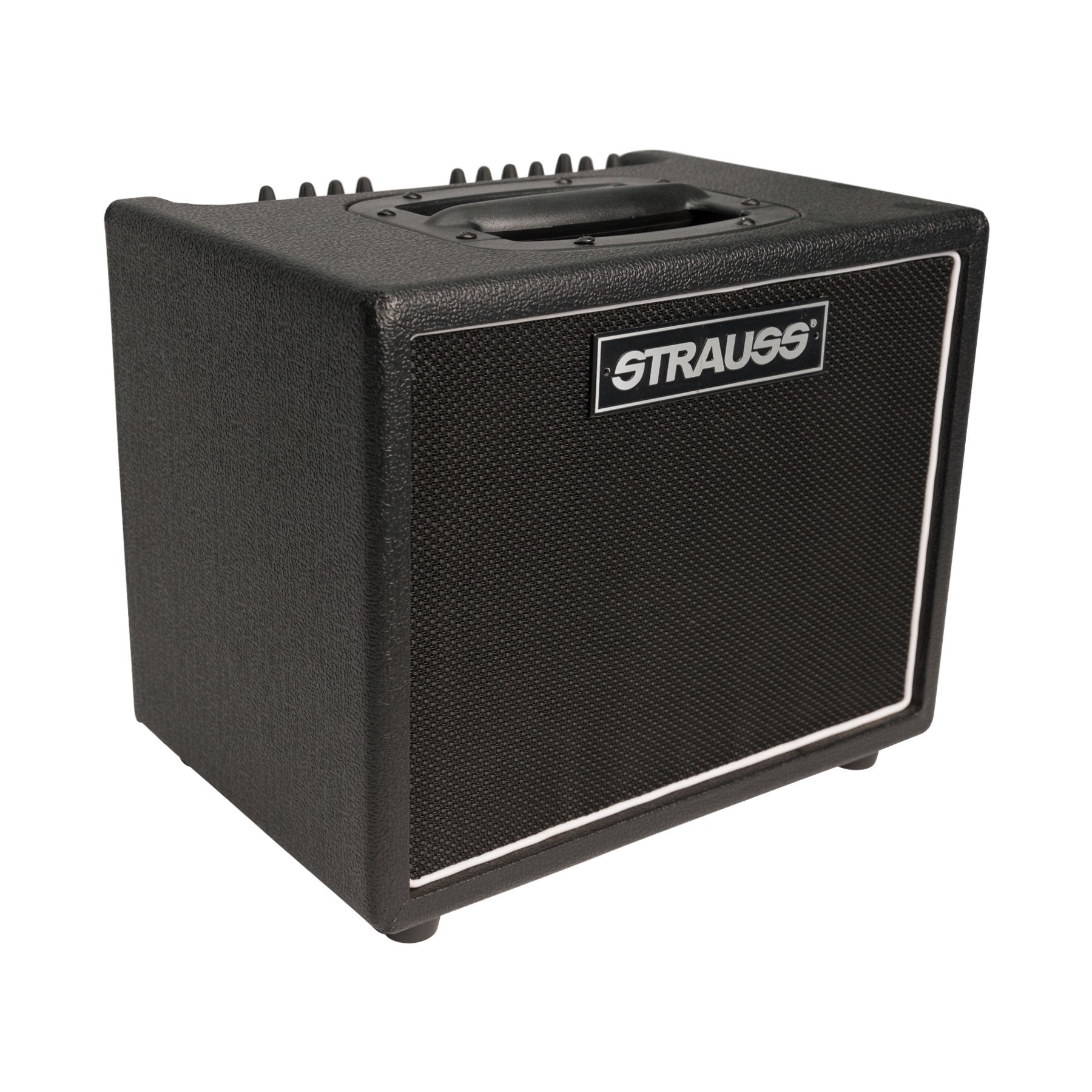 Strauss 60 Watt Acoustic Guitar Combo Amplifier with Effects (Black)-SAA-T60-BLK