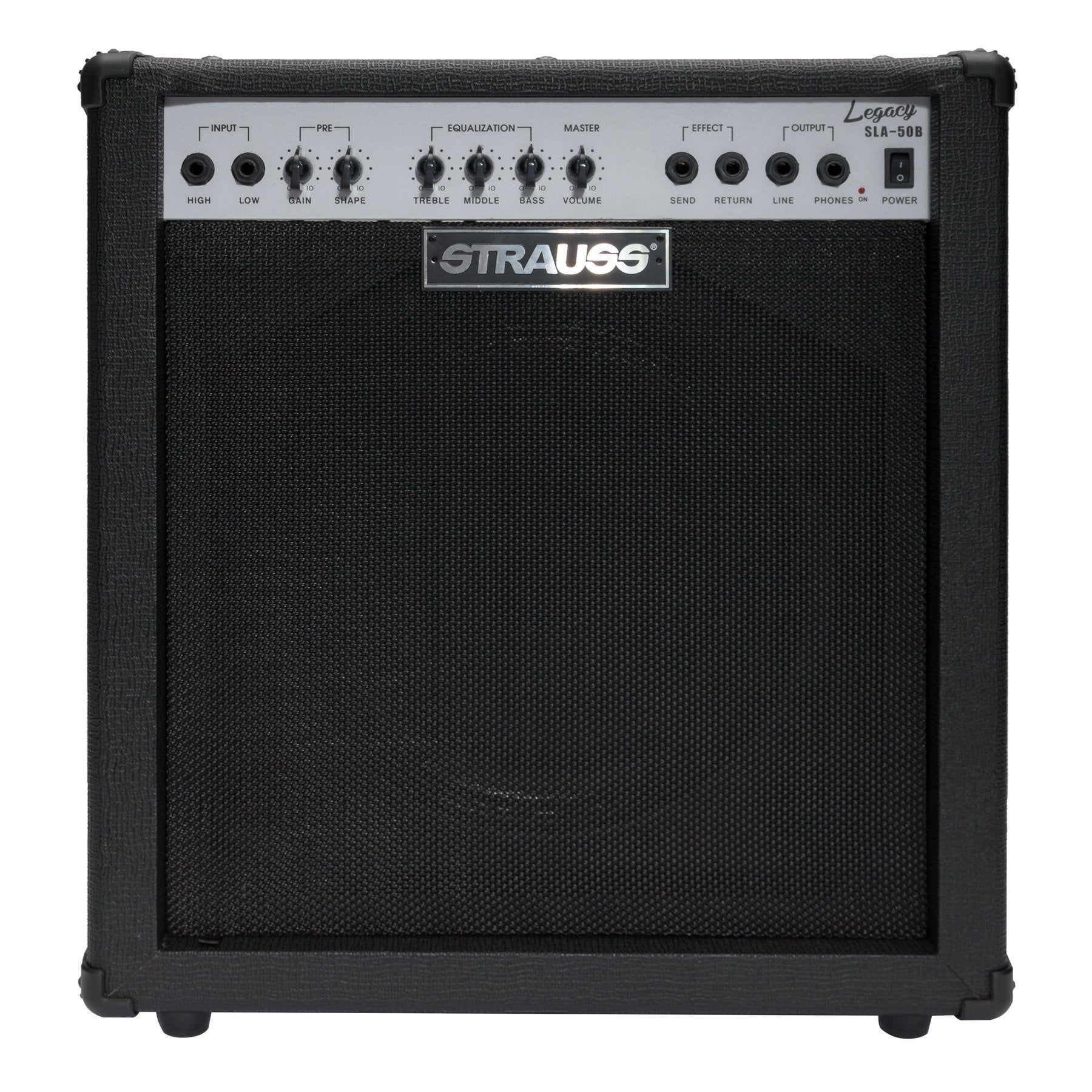 Strauss 'Legacy' 50 Watt Combo Solid State Bass Amplifier (Black)-SLA-50B-BLK