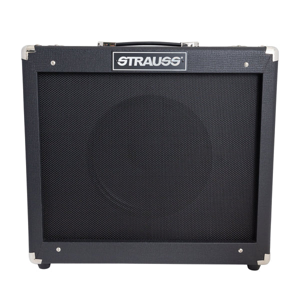 Strauss 'Legacy Vintage' 50 Watt Combo Solid State Guitar Amplifier (Black)-SLA-V50RG-BLK