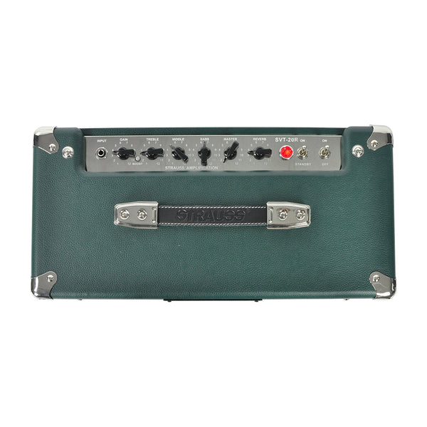 Strauss SVT-20R 20 Watt Combo Valve Amplifier with Reverb (Green)-SVT-20R-GRN