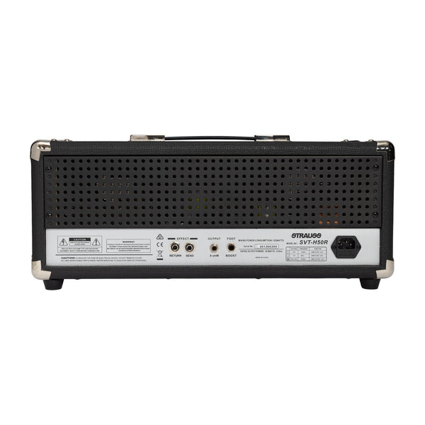Strauss SVT-H50R 50 Watt Valve Amplifier Head with Reverb (Black)