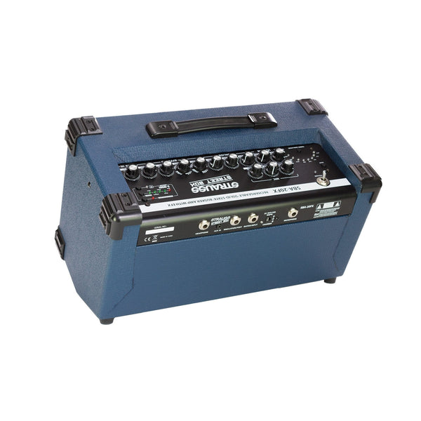 Strauss 'Streetbox' 20 Watt Solid State Rechargeable DC Amplifier (Blue)