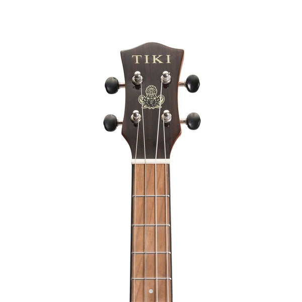 Tiki '22 Series' Spruce Solid Top Electric Cutaway Baritone Ukulele with Hard Case (Natural Gloss)