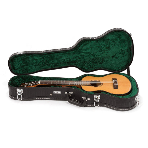 Tiki '22 Series' Spruce Solid Top Electric Tenor Ukulele with Hard Case (Natural Gloss)