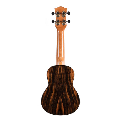 Tiki '22 Series' Spruce Solid Top Soprano Ukulele with Hard Case (Natural Gloss)-TSS-22-NGL
